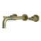 Kingston Brass Roman Tub Faucet, Antique Brass, Wall Mount KS8023ML - alternate 1